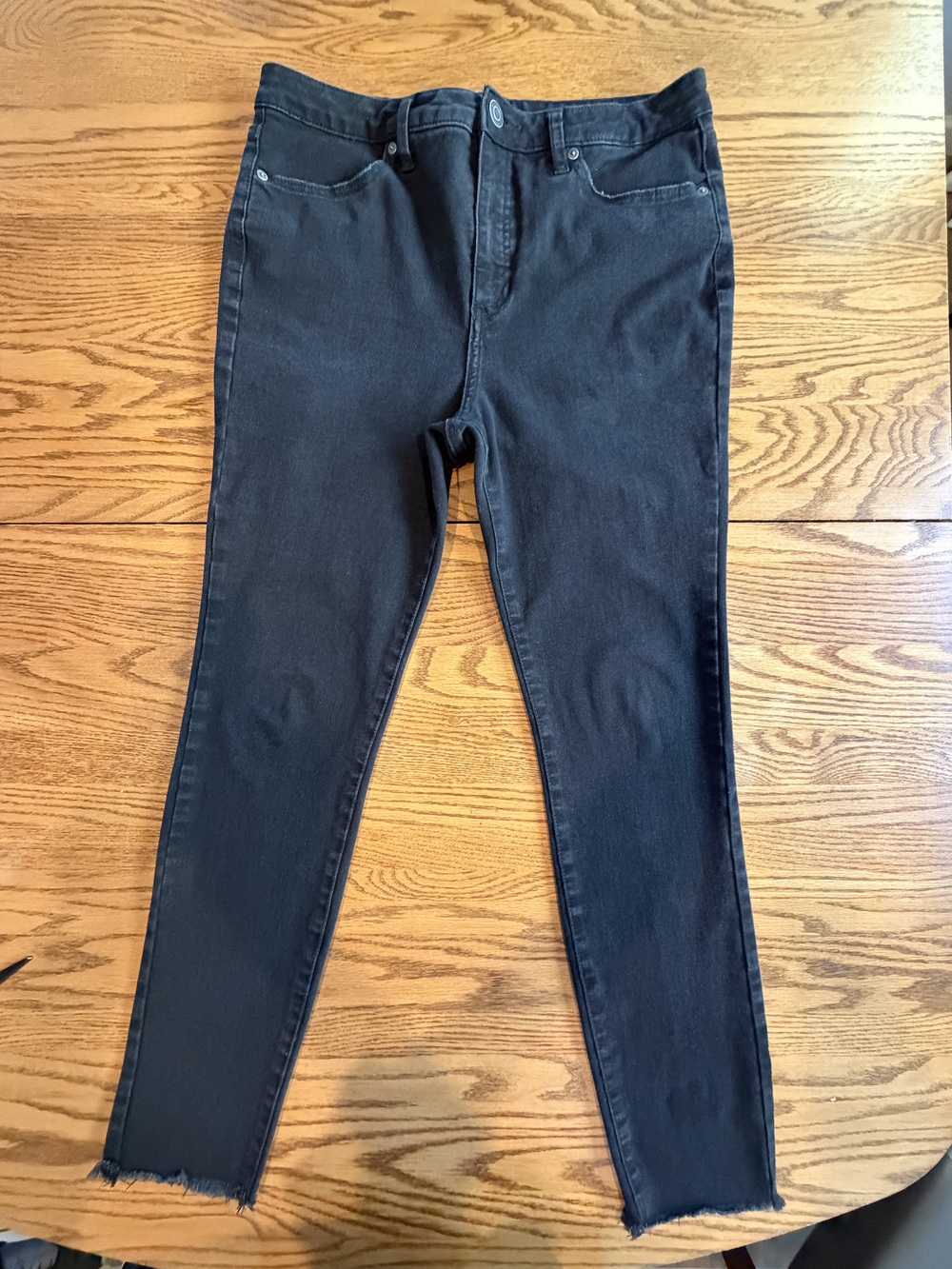 LC Lauren Conrad Super High Rise Black Jeans Size 12 L Super Skinny